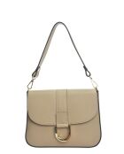 Sac bandoulière en cuir SS26 AL TSBV 24 boue -15.5x24x8 cm