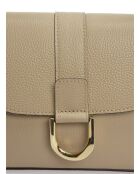 Sac bandoulière en cuir SS26 AL TSBV 24 boue -15.5x24x8 cm