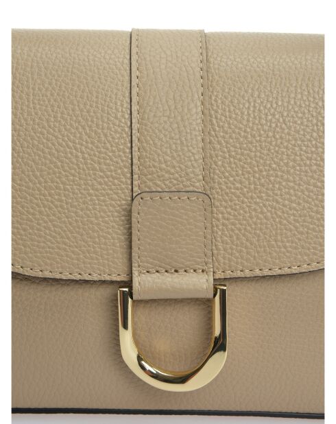 Sac bandoulière en cuir SS26 AL TSBV 24 boue -15.5x24x8 cm