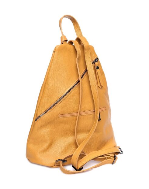 Sac à dos en cuir SS26 LV 1880 moutarde -28x25x8 cm