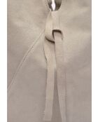 SS26 AL 8166 beige leren schoudertas -31,5x37x4 cm