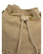 SS26 RM SBV 3 modderleren schoudertas -27x25x12,5 cm