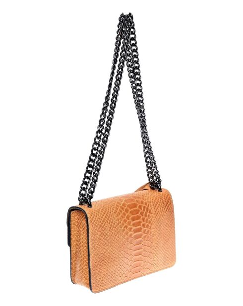 Sac bandoulière en cuir SS26 RM 8140 cognac -15x20x5 cm