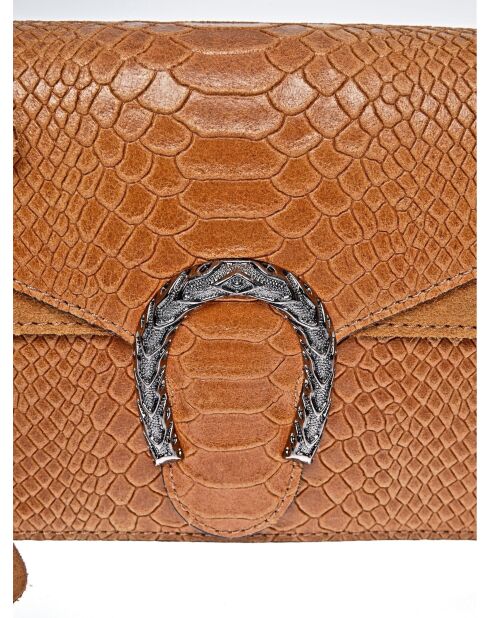 Sac bandoulière en cuir SS26 RM 8140 cognac -15x20x5 cm