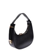 Sac porté épaule en cuir SS26 IR 187T noir -11.5x21x6.5 cm