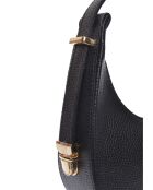 Sac porté épaule en cuir SS26 IR 187T noir -11.5x21x6.5 cm