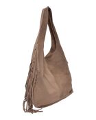 Sac porté épaule en cuir SS26 IR 8171 boue -30x39x12 cm