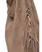 Sac porté épaule en cuir SS26 IR 8171 boue -30x39x12 cm