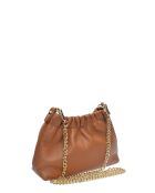 SS26 IR 124 Schultertasche aus cognacfarbenem Leder -15x21x6 cm