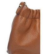 SS26 IR 124 Schultertasche aus cognacfarbenem Leder -15x21x6 cm