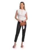 SS26 IR 124 Schultertasche aus cognacfarbenem Leder -15x21x6 cm