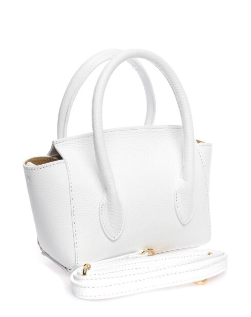 Sac à main en cuir SS26 AL 1962T blanc -13x18x7 cm