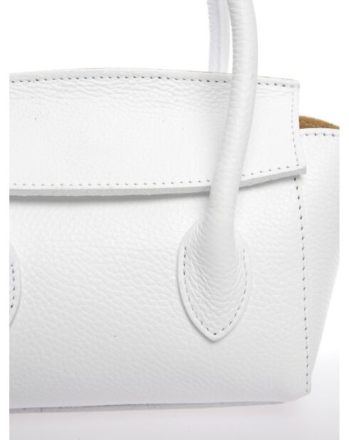 Sac à main en cuir SS26 AL 1962T blanc -13x18x7 cm