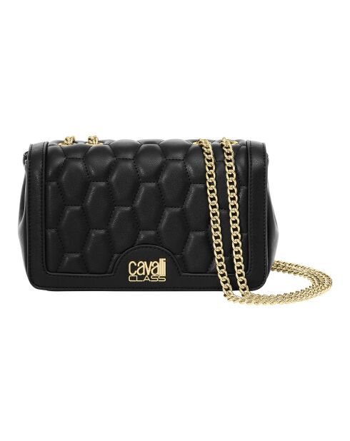 Sac bandoulière avec chaîne CCHB0195 noir - 22x14x7 cm