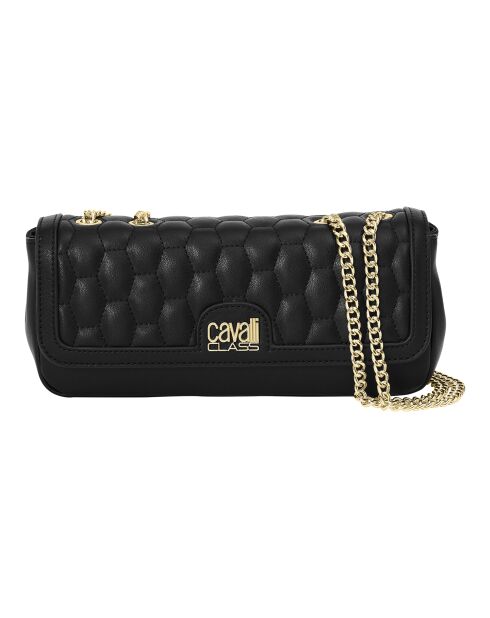 Sac bandoulière avec chaîne CCHB0248 noir - 26x12x6 cm