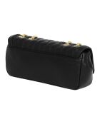 Sac bandoulière avec chaîne CCHB0248 noir - 26x12x6 cm