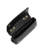 Sac bandoulière avec chaîne CCHB0248 noir - 26x12x6 cm