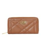 Portefeuille avec fermeture éclair CCSW0193 marron - 19x10.2x2 cm