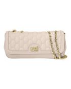 Sac bandoulière avec chaîne CCHB0248 ivoire - 26x12x6 cm