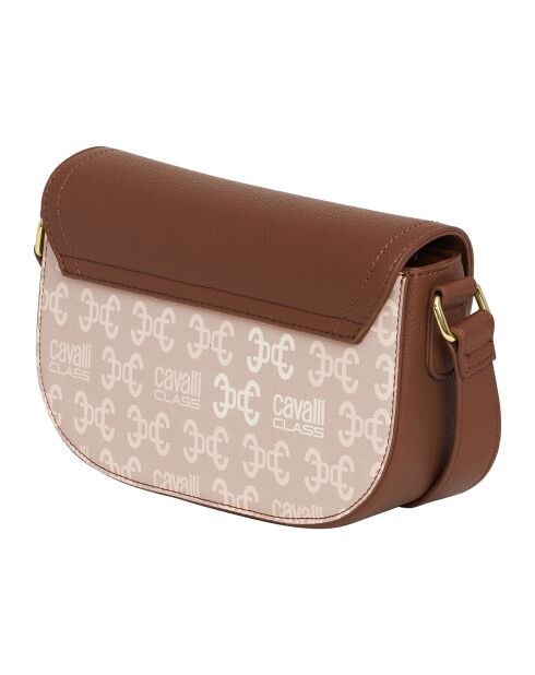 Sac bandoulière CCHB0200 marron à motifs - 22.5x14.5x7 cm