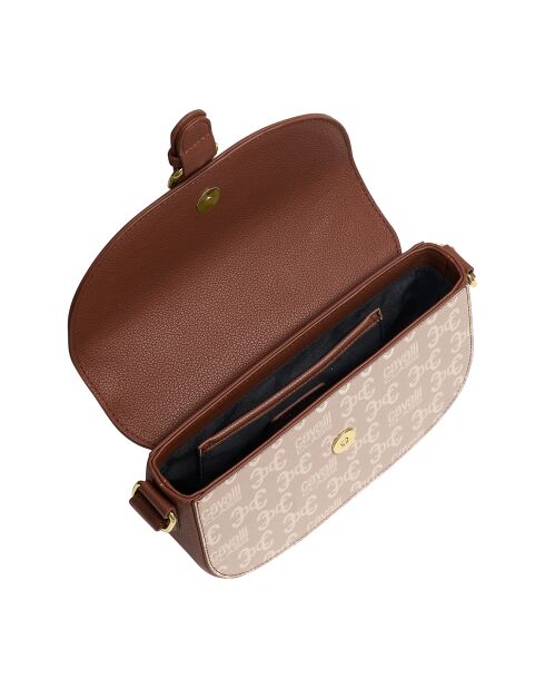 Sac bandoulière CCHB0200 marron à motifs - 22.5x14.5x7 cm