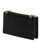 Mini sac bandoulière avec chaîne noir - 19x10.5x3 cm
