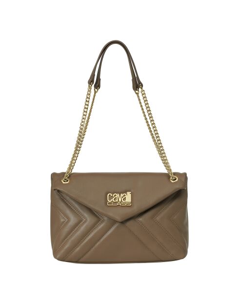 Sac bandoulière avec chaîne CCHB0196 taupe - 27.5x18.5x11 cm