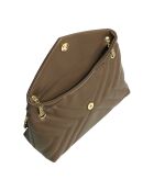 Sac bandoulière avec chaîne CCHB0196 taupe - 27.5x18.5x11 cm