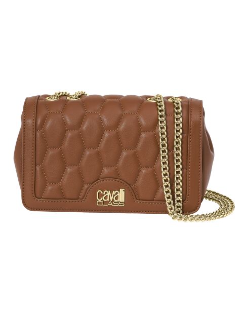 Sac bandoulière avec chaîne CCHB0195 marron - 22x14x7 cm