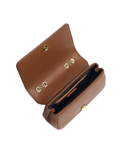Sac bandoulière avec chaîne CCHB0195 marron - 22x14x7 cm