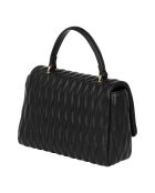 Sac à main matelassé CCHB0194 noir - 24.5x17x7.5 cm