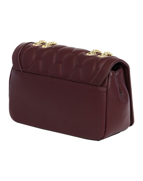Sac bandoulière avec chaîne CCHB0195 bordeaux - 22x14x7 cm