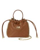 Sac seau avec chaîne CCHB0203 marron - 19.5x19.5x7 cm