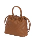 Sac seau avec chaîne CCHB0203 marron - 19.5x19.5x7 cm