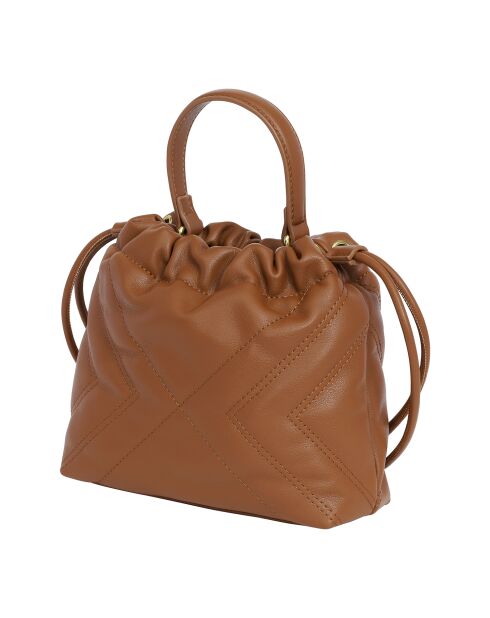 Sac seau avec chaîne CCHB0203 marron - 19.5x19.5x7 cm