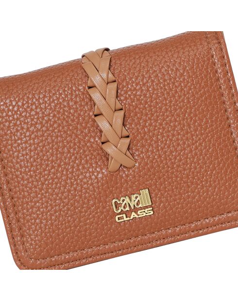 Petit porte-cartes portefeuille CCSW0190 marron - 11.5x9.2x2 cm