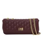 Sac bandoulière avec chaîne CCHB0248 bordeaux - 26x12x6 cm