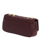 Sac bandoulière avec chaîne CCHB0248 bordeaux - 26x12x6 cm