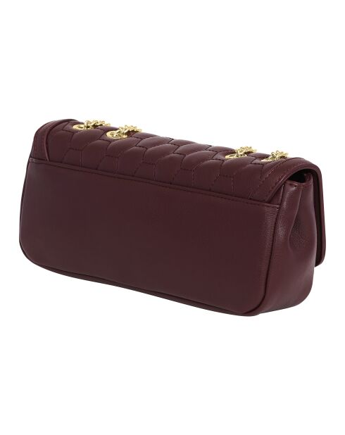 Sac bandoulière avec chaîne CCHB0248 bordeaux - 26x12x6 cm