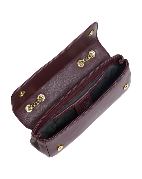Sac bandoulière avec chaîne CCHB0248 bordeaux - 26x12x6 cm