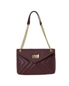 Sac porté épaule avec chaîne CCHB0196 bordeaux - 27.5x18.5x11 cm