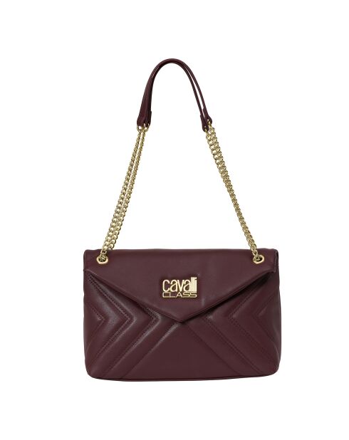 Sac porté épaule avec chaîne CCHB0196 bordeaux - 27.5x18.5x11 cm