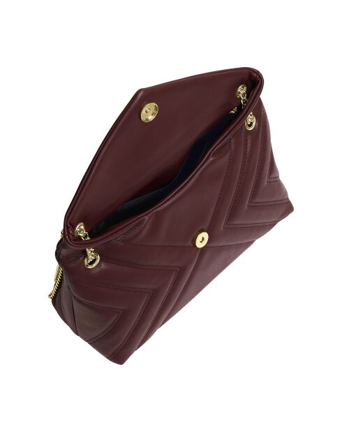 Sac porté épaule avec chaîne CCHB0196 bordeaux - 27.5x18.5x11 cm