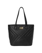 Grand sac cabas avec pochette CCHB0228 noir - 40x30x16 cm