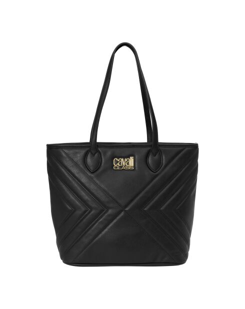 Grand sac cabas avec pochette CCHB0228 noir - 40x30x16 cm