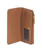 Grand portefeuille avec porte-monnaie CCSW0192 marron - 19x9.5x2.5 cm