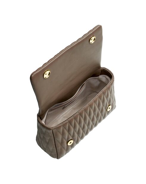 Sac à main matelassé CCHB0194 taupe - 24.5x17x7.5 cm