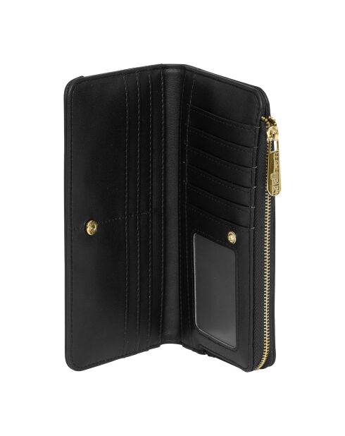 Grand portefeuille avec porte-monnaie CCSW0192 noir - 19x9.5x2.5 cm