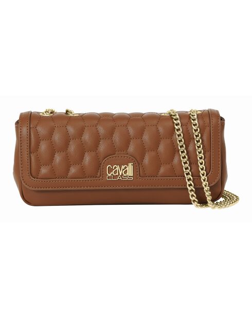Sac bandoulière avec chaîne CCHB0248 marron - 26x12x6 cm