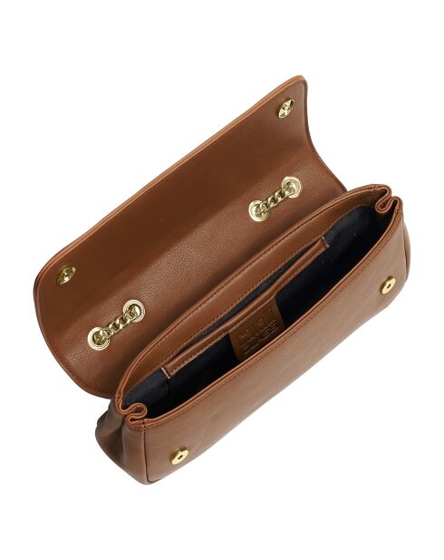 Sac bandoulière avec chaîne CCHB0248 marron - 26x12x6 cm
